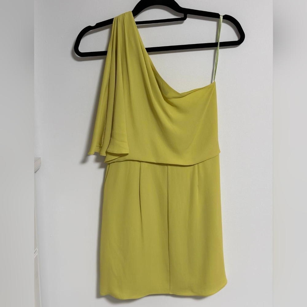 BCBG Max Azria One shoulder cocktail dress